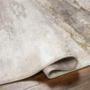 Metro Lane Abstract Modern Marble Dark Brown Off-White Area Rug ...